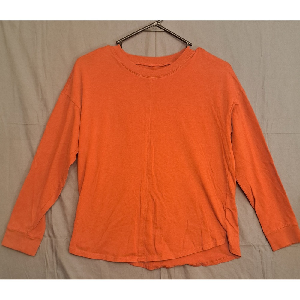 Madewell Tunic Long Sleeve Shirt‎ Women's Size XXS Orange